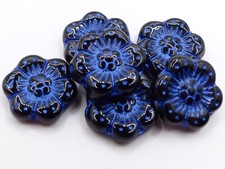 14MM CZECH PRESSED GLASS FLAT