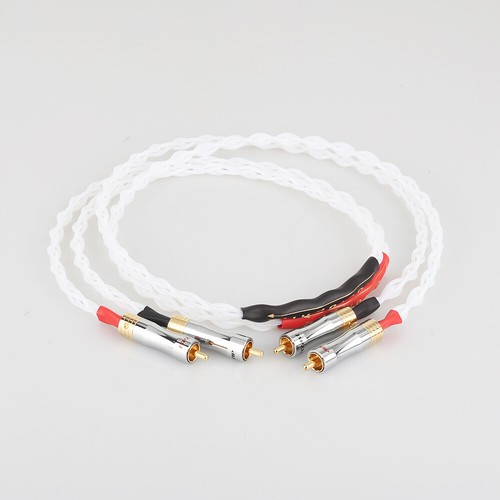 Pure silver rca cable 100 - silver, 100%