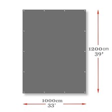 GREY TARPAULIN 200g/sm