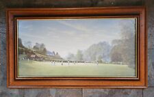 Limited Edition Cricket Print "Last Man In At Bridgetown" By Maurice Bishop