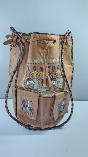 Vintage tourist tooled - tourist, leather