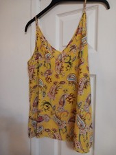 b19 ladies yellow strappy top