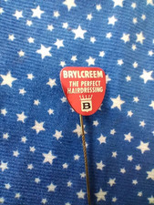 Vintage Brylcreem The Perfect Hairdressing Advertising Pin Badge