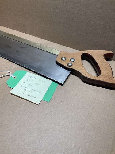 Brass back saw - back, new