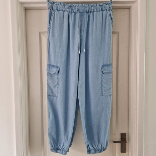 Size trousers blue - trousers, chambray