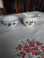 Vintage Colclough Ivy Leaf  Sugar Bowl and Cream / Milk Jug