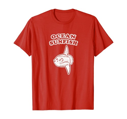 Retro ocean sunfish - ocean, fish