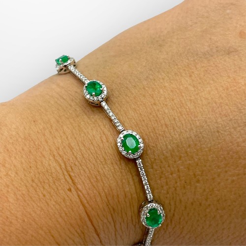 White gold bracelet - white,