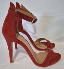 Papaya Orange Faux Suede High