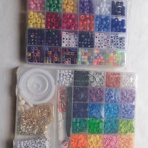 Crystal clay bead letter kit - crystal,