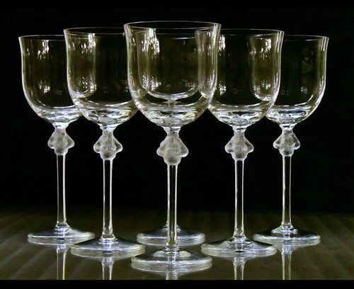 Lalique wine glasses roxane - glasses,