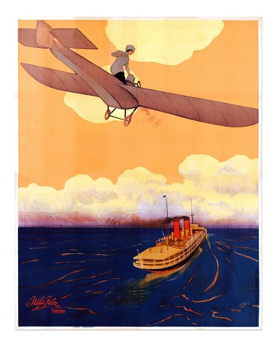 Vintage aviation and ocean - aviation,