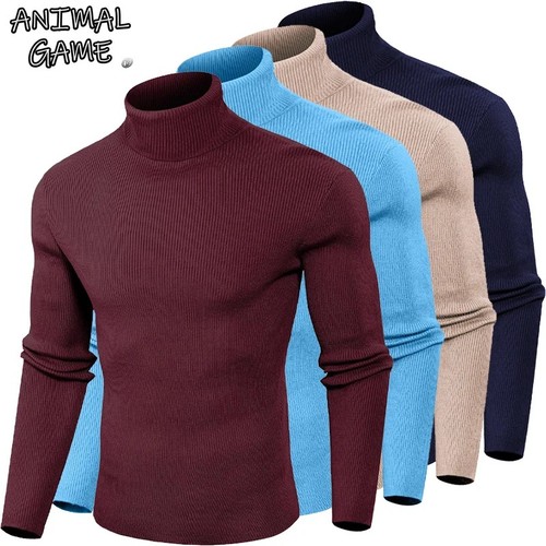 Men ribbed turtleneck - men,