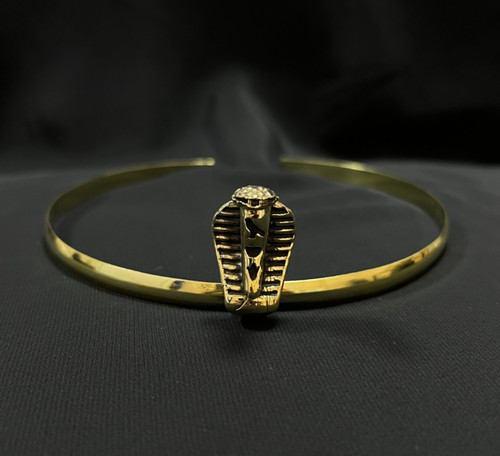 Brass cobra crown - cobra, headpiece