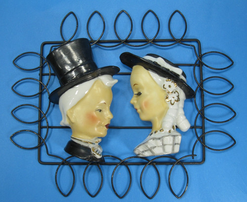 Head vase wall pocket set - head,