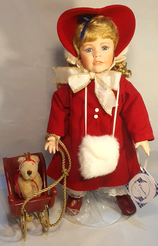 Porcelain doll claudia - porcelain,
