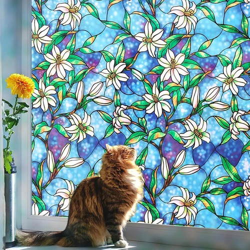 Flower mosaic frosted window - flower/mosaic/frosted,