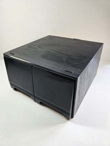 Vintage black ash drawer - black, cd