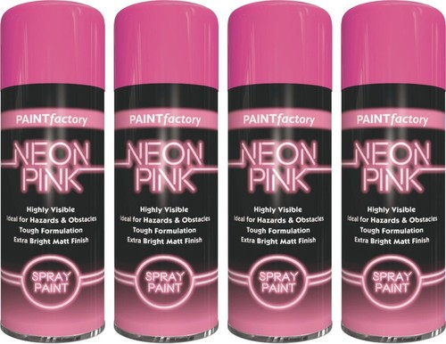 Bright neon pink spray - x,