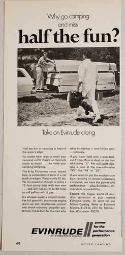 1970 print evinrude - print, ad