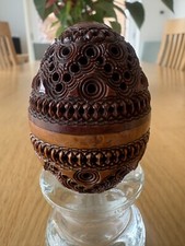 Coquilla nut with Silver Thimble.