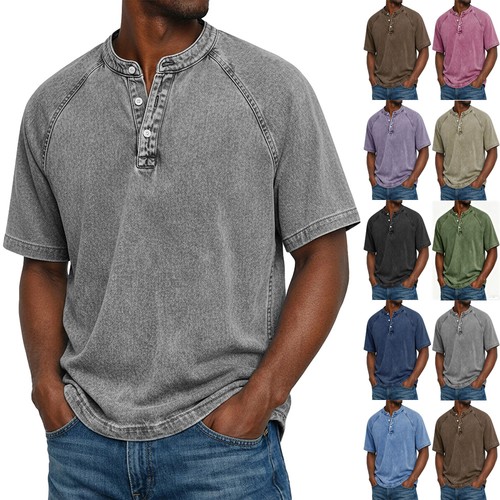 Men button tops denim - men,