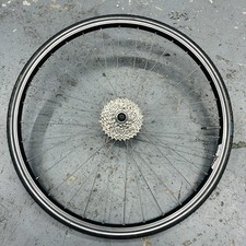 Shimano RM60 700c Rear Wheel 8 Speed Schwalbe Tire Hybrid Road QR V-Brake