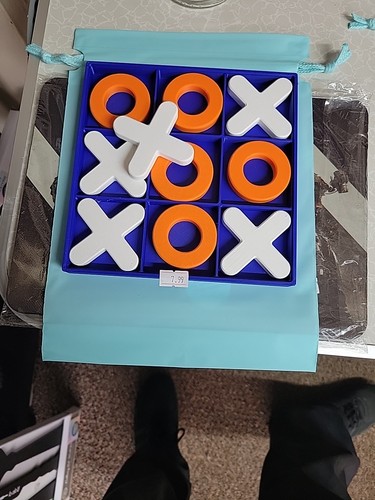Printed tic tac toe - 3d,