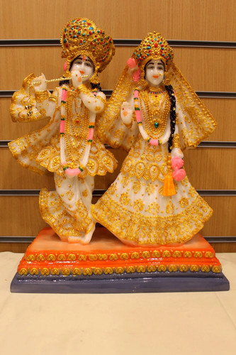 Resin radha krishna statue - krishna, –