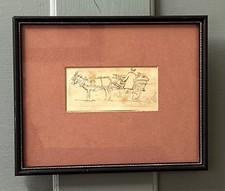 Antique Framed Pencil Drawing