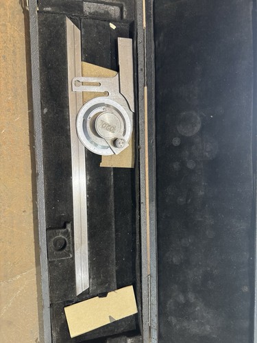 Moore and wright protractor - and,