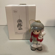 Precious Moments Figurines Every Bunny Loves A Christmas Hug Ornament, 201041