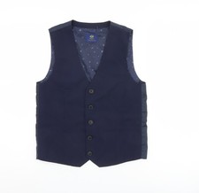 Next Boys Blue Suit Waistcoat 12 Years