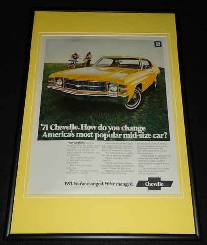 1971 chevrolet chevelle framed - 1971,