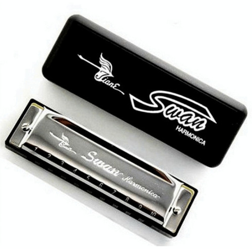 Classic metal harmonica - metal, 10
