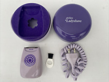Vintage Phillips Compact Ladyshave - Purple - Full Working Order