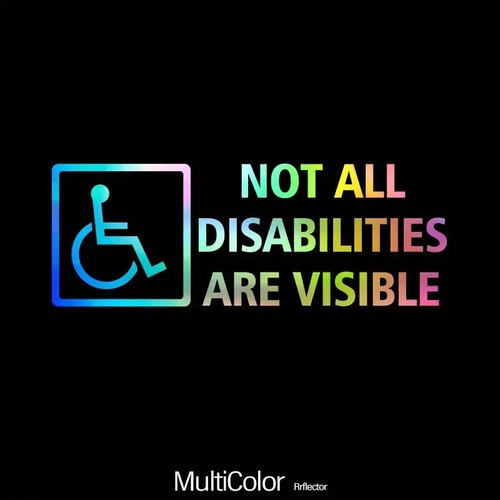 Disabled car van window - disabled,