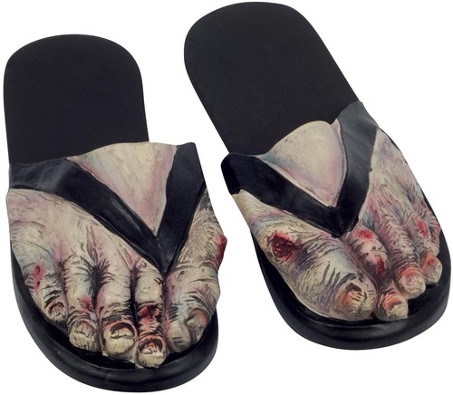 Zombie feet sandals - zombie,