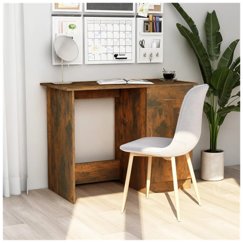 Desk smoked oak 100x50x76 - smoked,