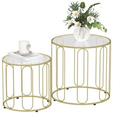 HOMCOM Coffee Table Set of 2