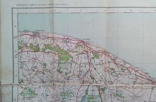 Vintage cloth map - vintage,