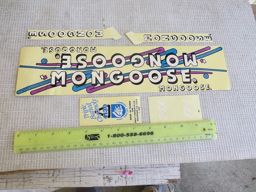 Vintage mongose decals bmx - vintage,