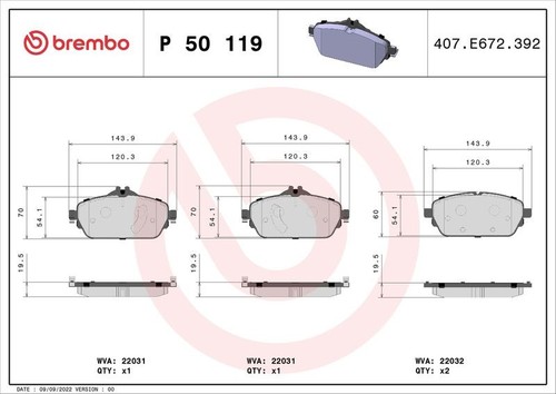 Brembo front brake - front, set
