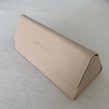 Karen Millen Pink Triangular Glasses with Hard Case. Folds Flat