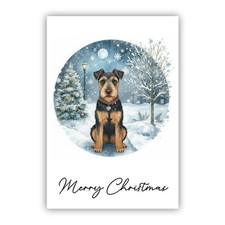 Welsh Terrier Christmas Card