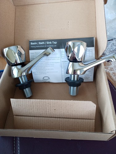 Chrome basin taps - chrome,