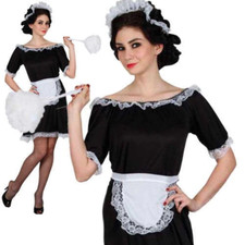 French maid costume - maid, black