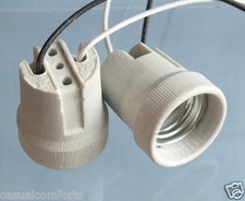 E27 ES E14 SES CERAMIC LAMPHOLDER LED CFL BULB LAMP LIGHT SOCKET BASE HOLDER NEW