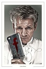 GORDON RAMSAY SIGNED PHOTO PRINT AUTOGRAPH HELL'S KITCHEN NIGHTMARES