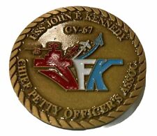 USS JFK Medal CV 67 John F Kennedy US Navy Aircraft Carrier Challenge Coin Rare